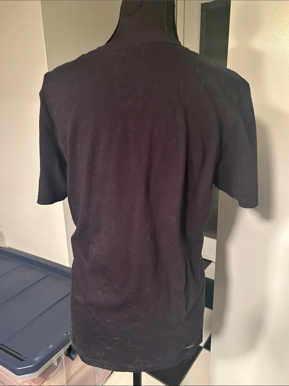 adidas Black Short Sleeve Tee with Metallic Gold ADIDAS Print